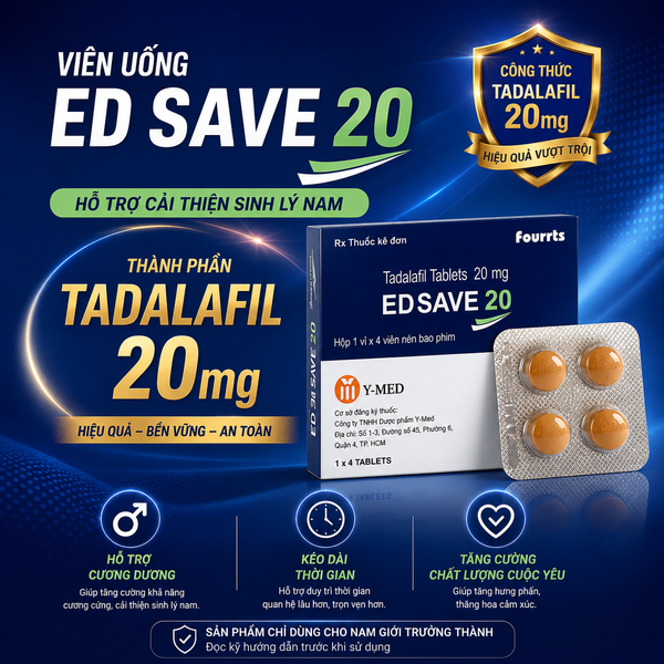 Viên uống tăng cường sinh lý Edsave 20mg | Nấm 18