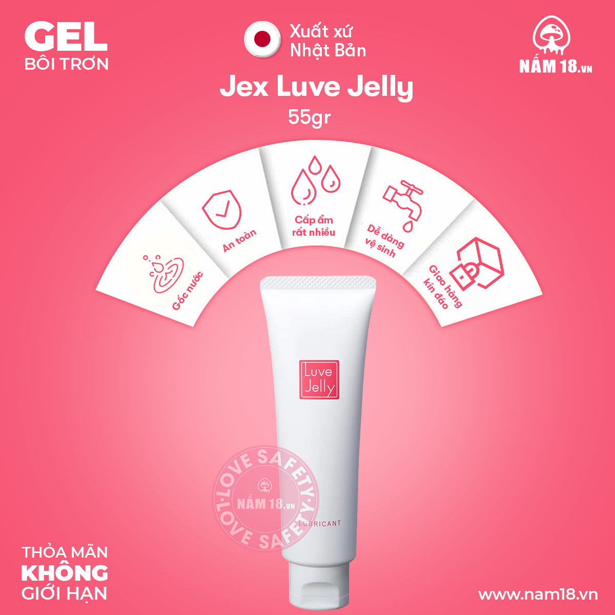  Gel Bôi Trơn Jex Luve Jelly 