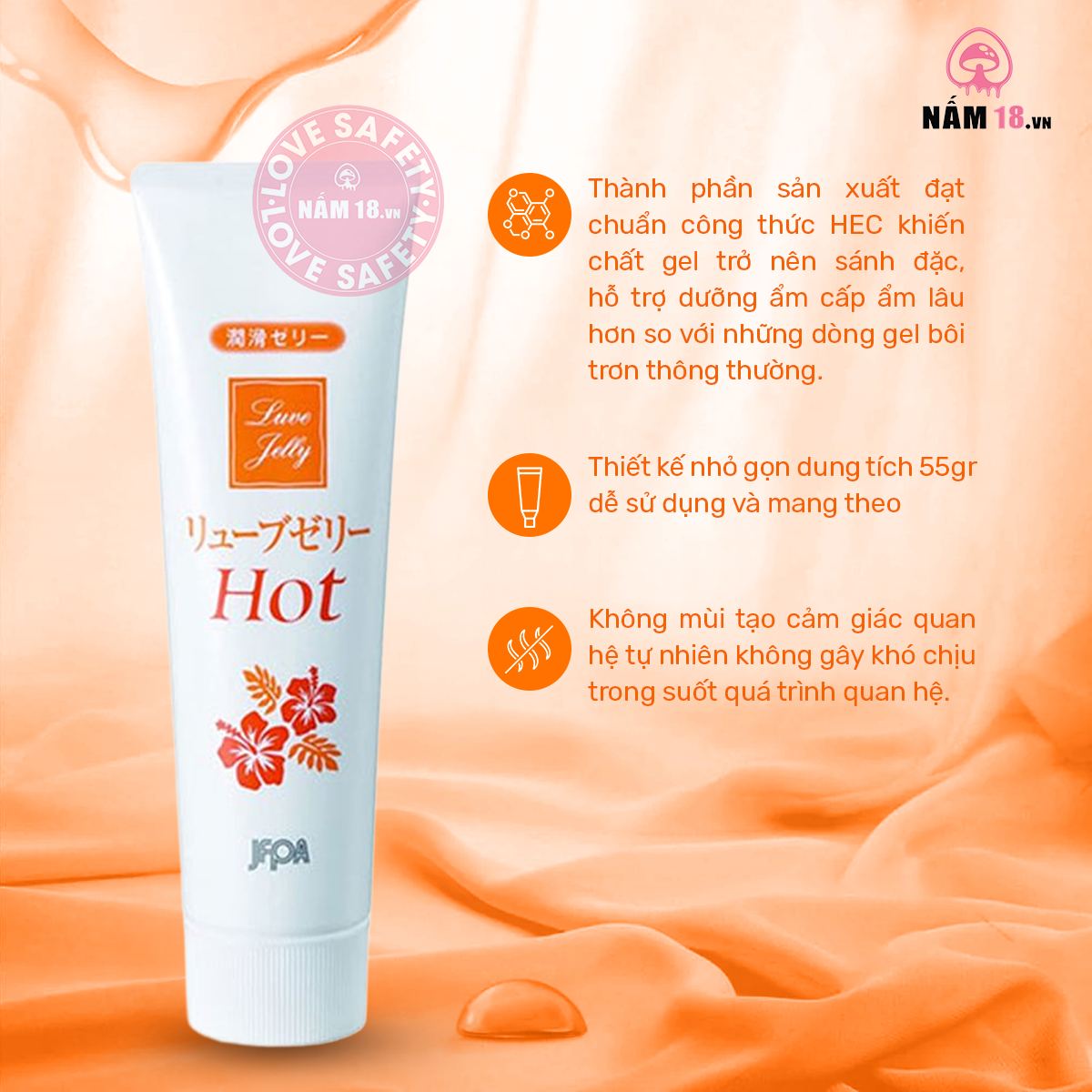  Gel Bôi Trơn Ấm Nóng Jex Luve Jelly Hot 