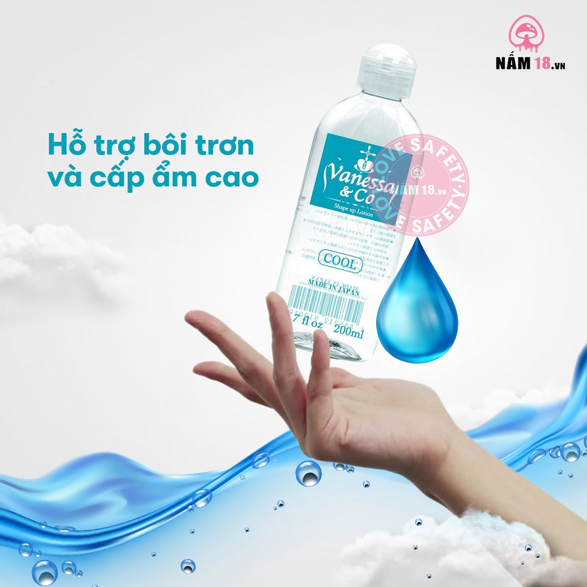  Gel Bôi Trơn Cấp Ẩm Vanessa & Co Cooling Mát Lạnh 