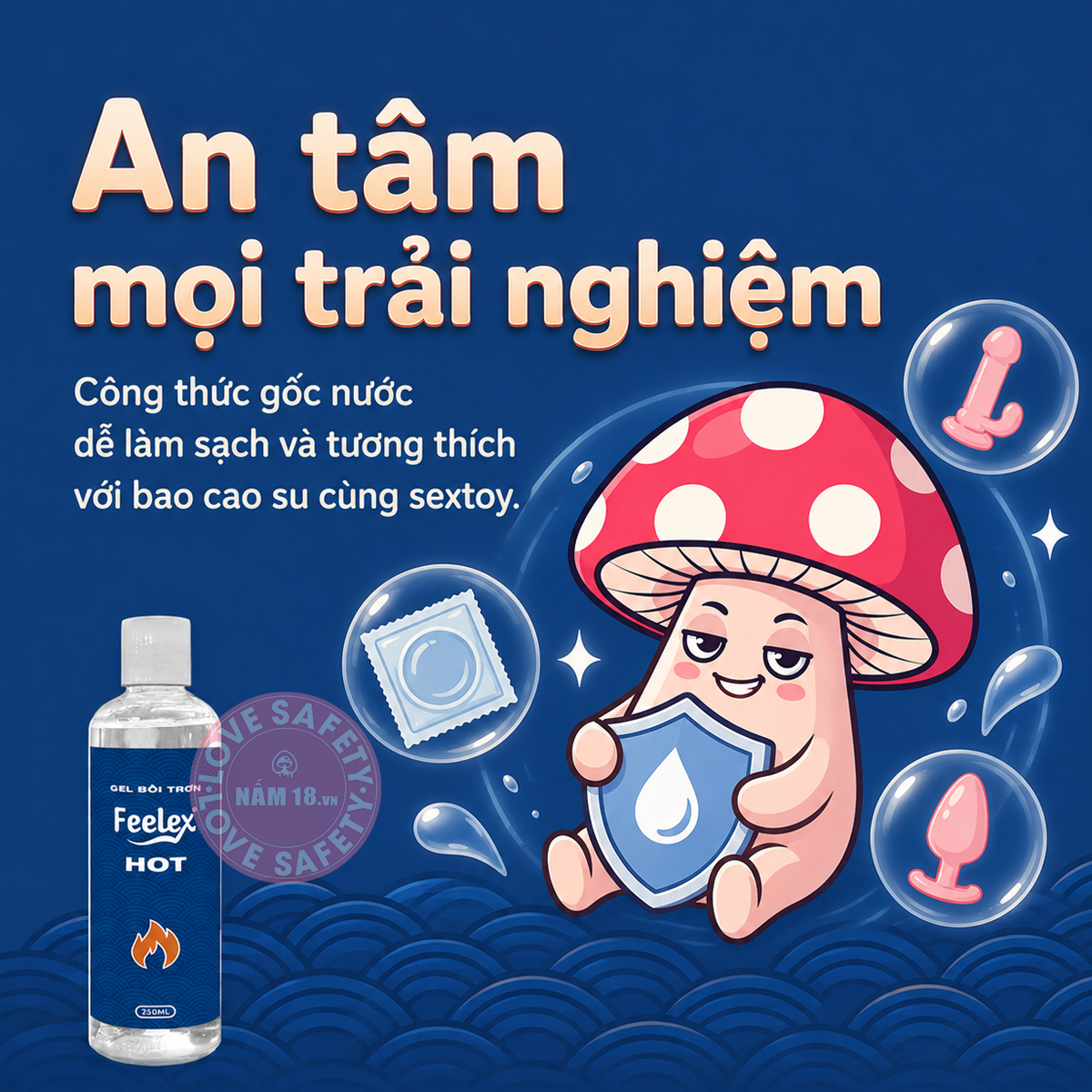  Gel Bôi Trơn Ấm Nóng Feelex Hot 