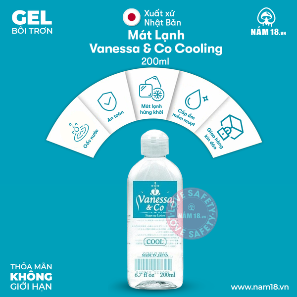 Gel Bôi Trơn Cấp Ẩm Vanessa & Co Cooling Mát Lạnh