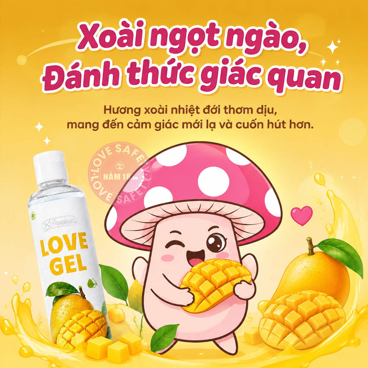  Gel Bôi Trơn Feelex Love Hương Xoài 