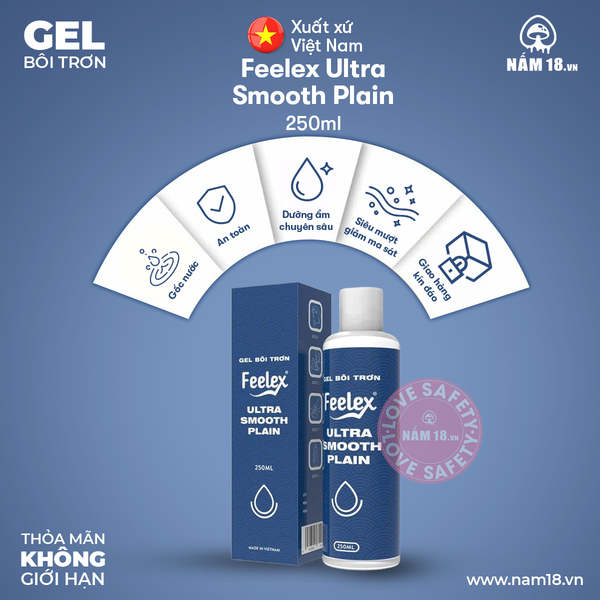  Gel Bôi Trơn Tinh Trùng Feelex Ultra Smooth Plain 