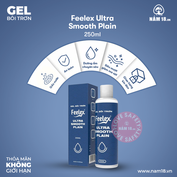  Gel Bôi Trơn Tinh Trùng Feelex Ultra Smooth Plain 