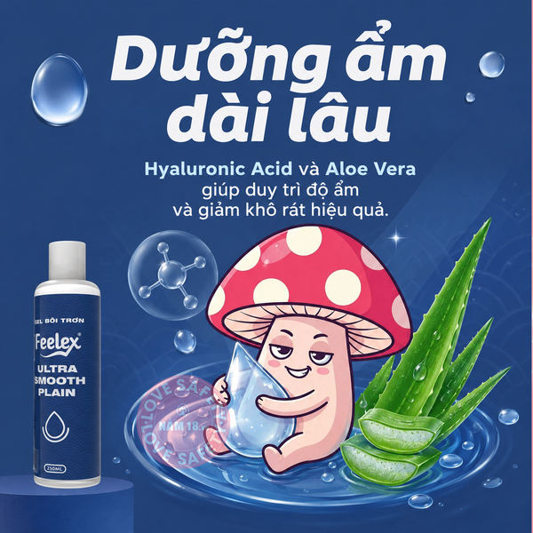 Gel Bôi Trơn Tinh Trùng Feelex Ultra Smooth Plain