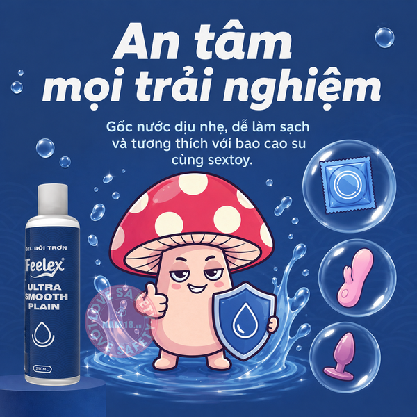 Gel Bôi Trơn Tinh Trùng Feelex Ultra Smooth Plain
