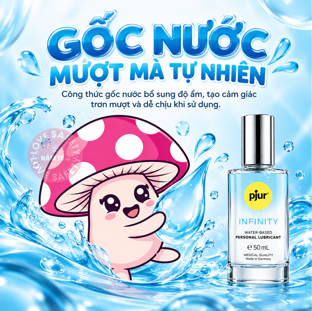 Gel Bôi Trơn Gốc Nước Cao Cấp Pjur Infinity 