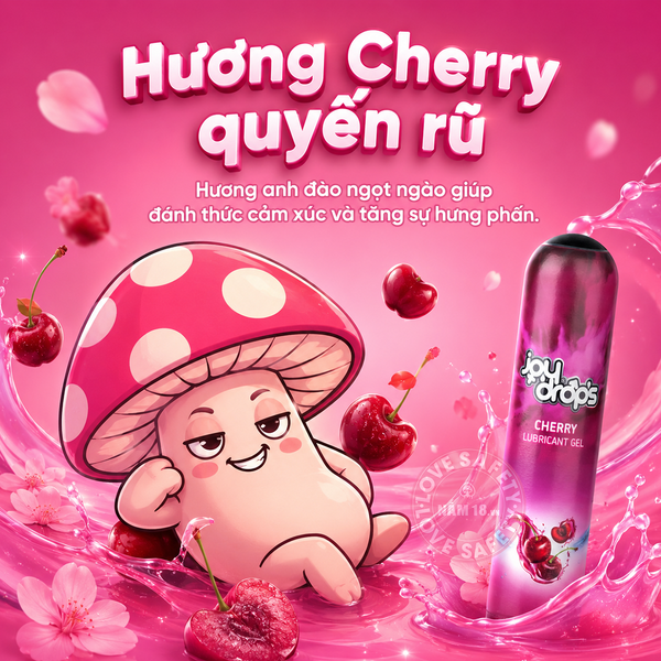 Gel Bôi Trơn Joydrops Hương Cherry