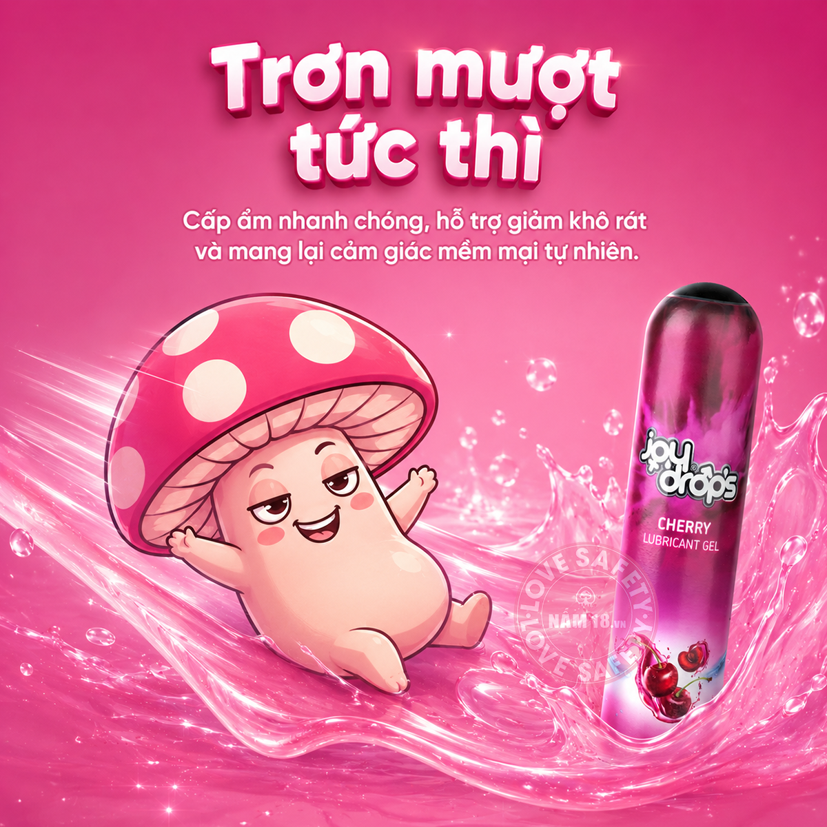  Gel Bôi Trơn Joydrops Hương Cherry 