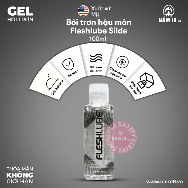  Gel Bôi Trơn Hậu Môn Fleshlube Silde 