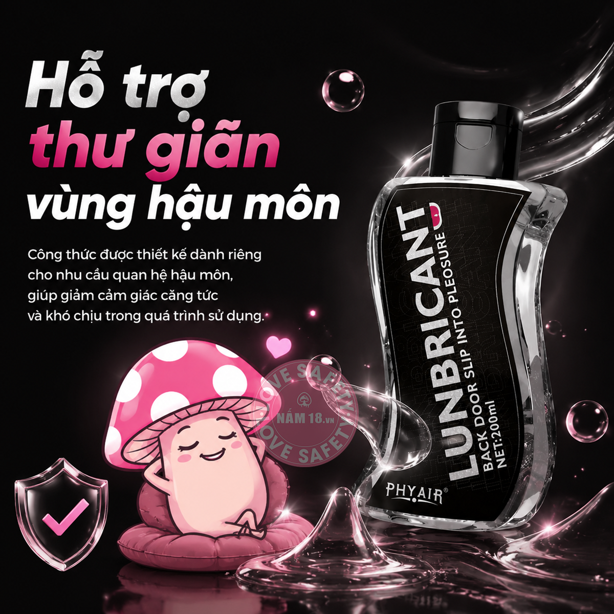  Gel Bôi Trơn Hậu Môn Phyair Back Door Slip Into Pleosure 