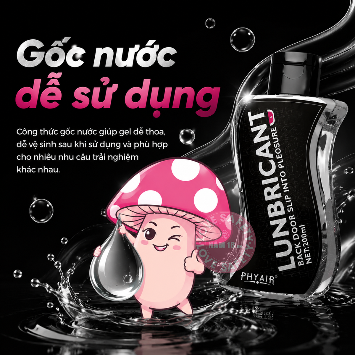  Gel Bôi Trơn Hậu Môn Phyair Back Door Slip Into Pleosure 