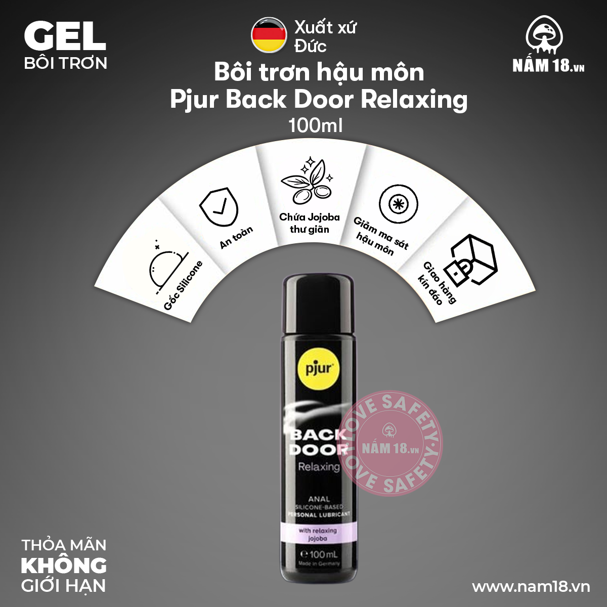  Gel Bôi Trơn Hậu Môn Pjur Back Door Relaxing 