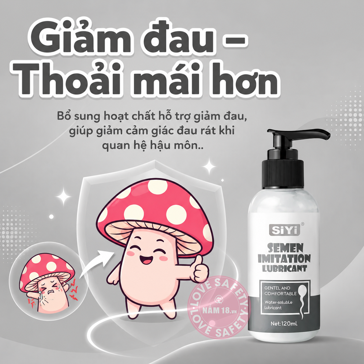  Gel Bôi Trơn Hậu Môn SiYi Pain Giảm Đau 