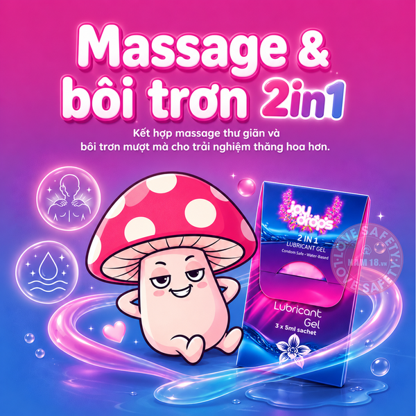 Gel Bôi Trơn Joydrops Massage 2in1 | Combo 3 Gói