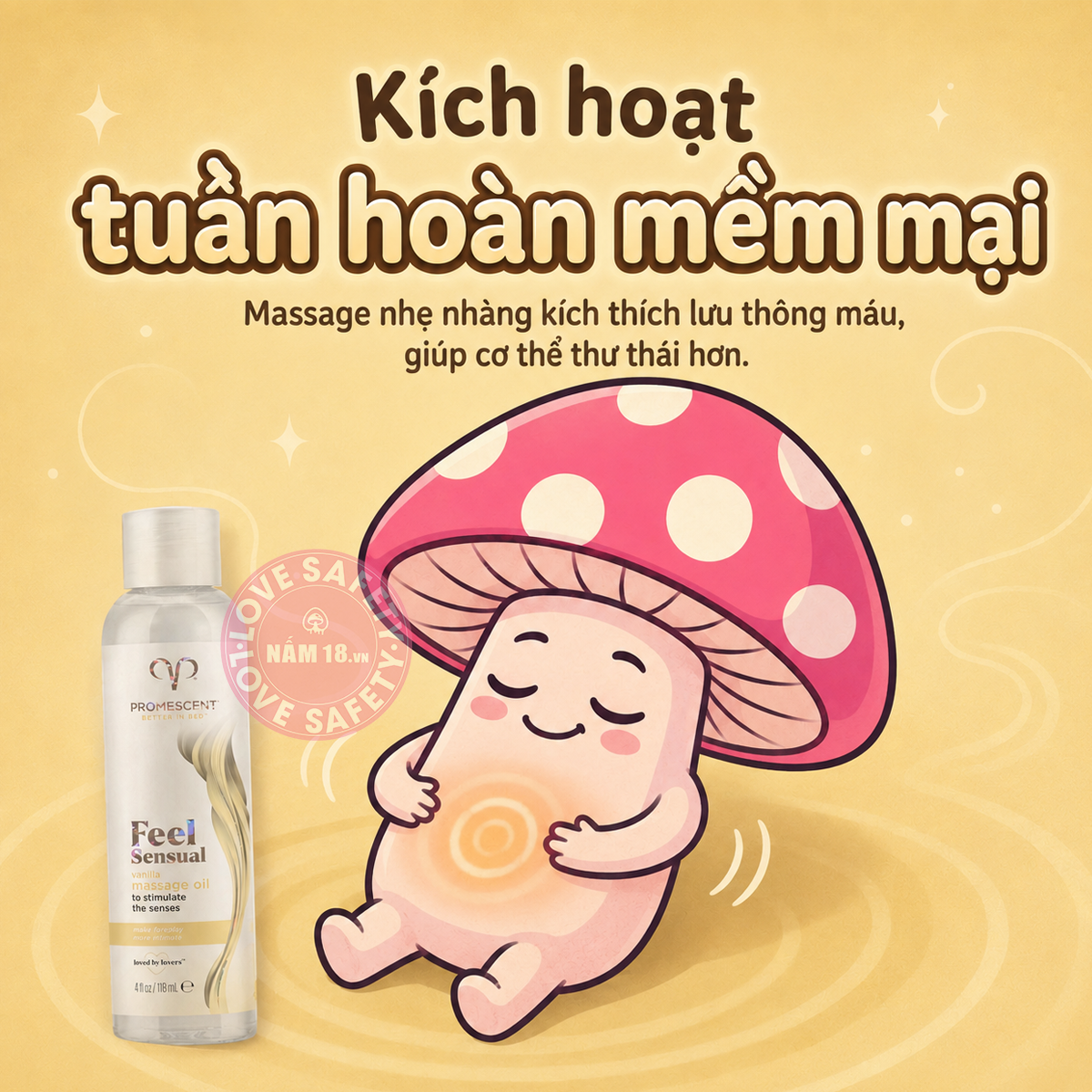  Gel Bôi Trơn Massage Promescent Vanilla 