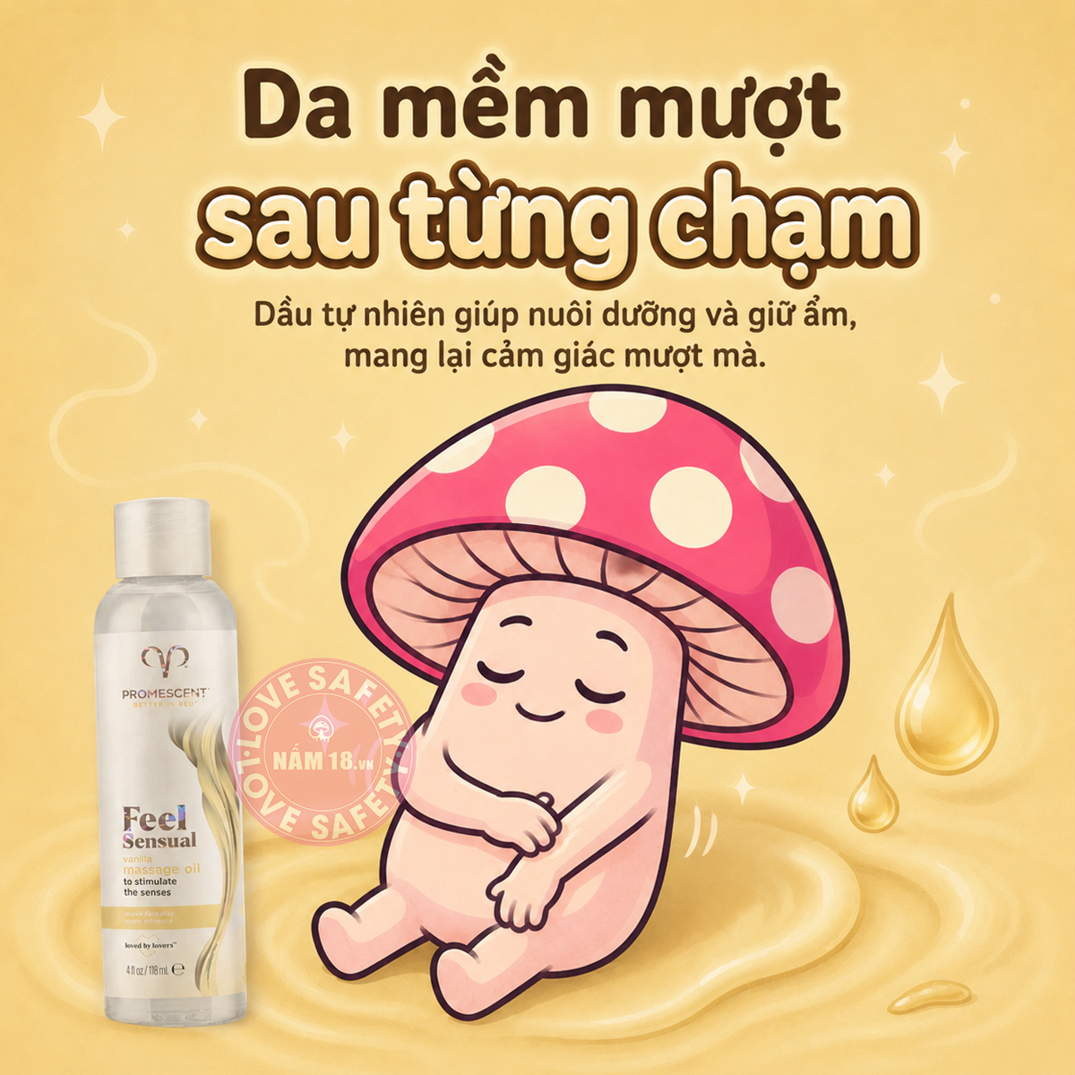  Gel Bôi Trơn Massage Promescent Vanilla 