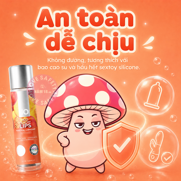  Gel Bôi Trơn Oral Jo H20 Peachy Lips 