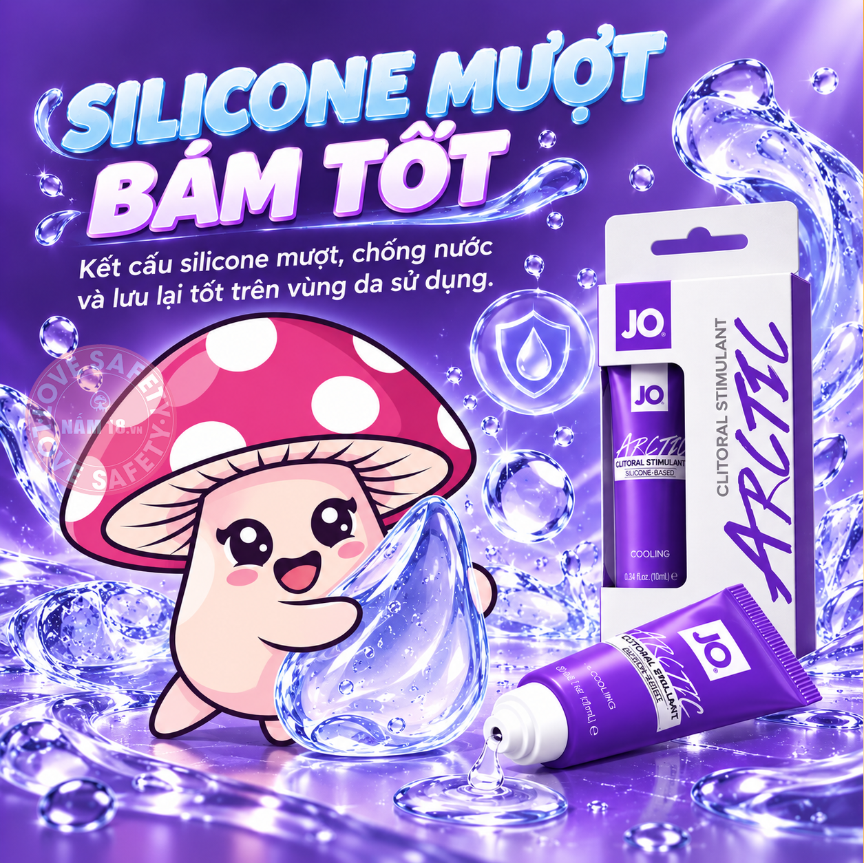  Gel Bôi Trơn Tăng Khoái Cảm JO Clitoral Stimulant Arctic 