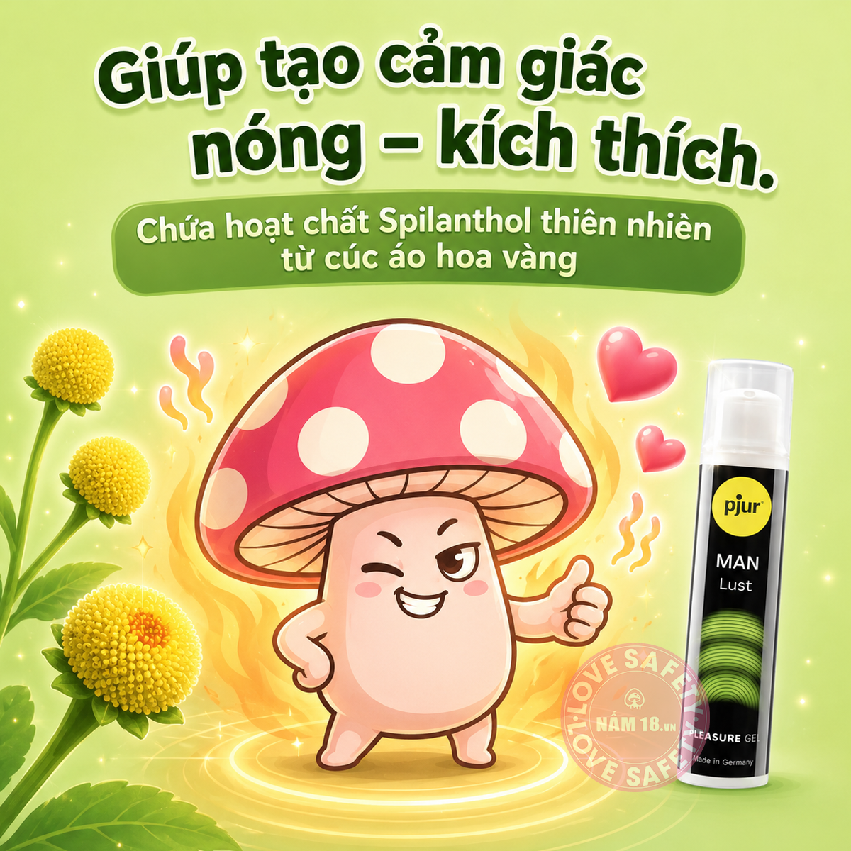  Gel Bôi Trơn Tăng Khoái Cảm Pjur Man Lust 