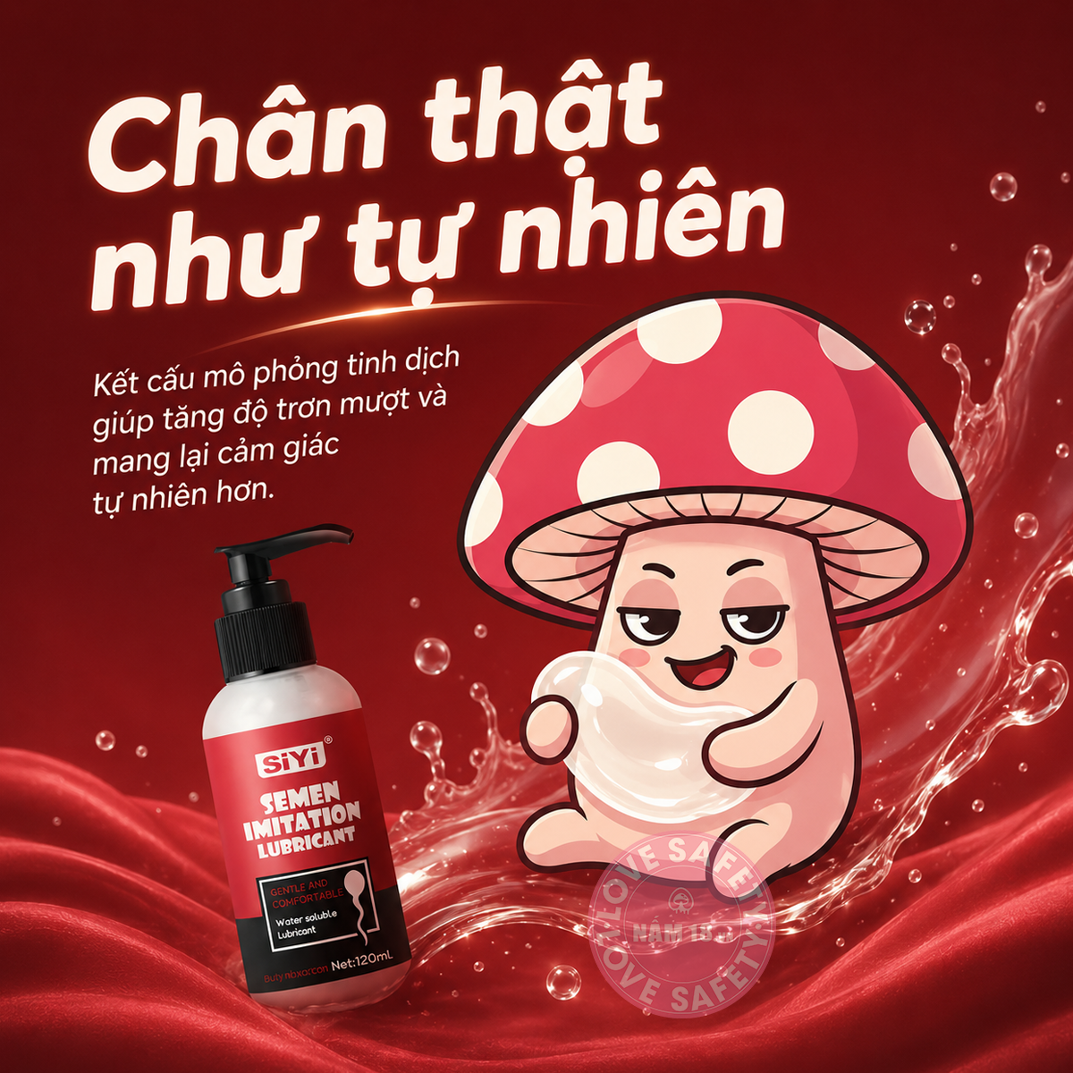 Gel Bôi Trơn Tinh Trùng SiYi Heat Sensation - Chai 120ml 