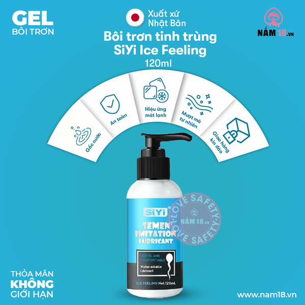 Gel Bôi Trơn Tinh Trùng SiYi Ice Feeling - Chai 120ml