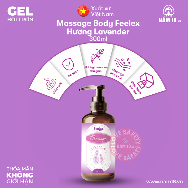  Gel Dầu Massage Body Feelex Hương Lavender 