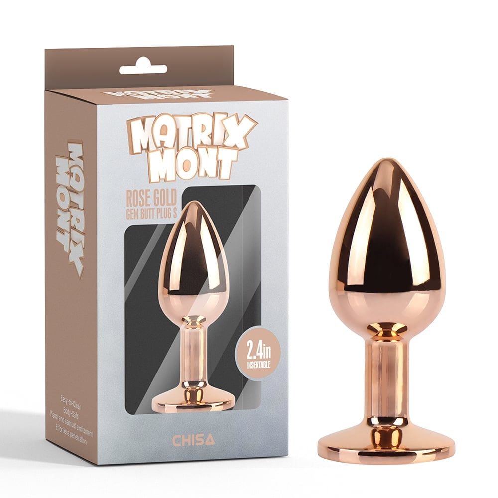 Phích Cắm Hậu Môn Matrix Mont Rose Gold Butt Plug 