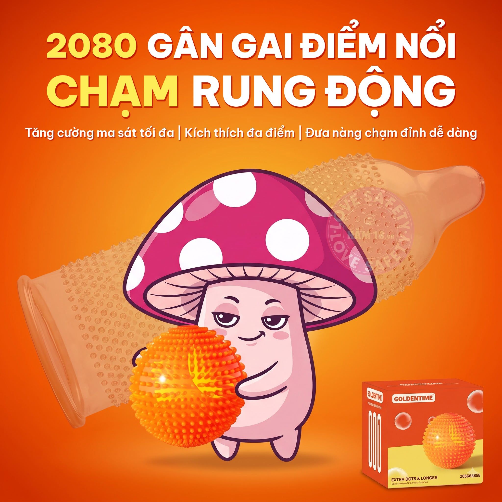  Bao Cao Su Gai Goldentime Extra Dots & Longer 