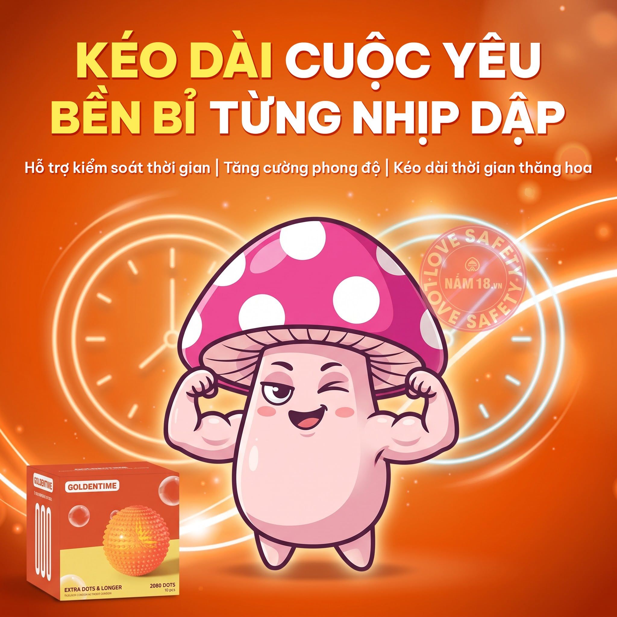  Bao Cao Su Gai Goldentime Extra Dots & Longer 