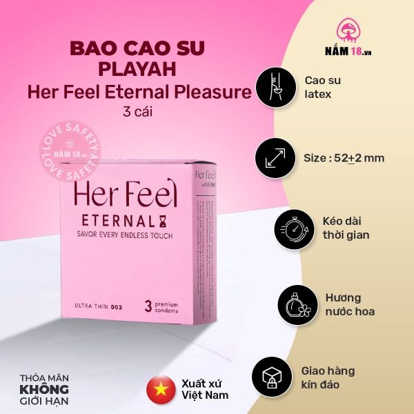  Bao Cao Su Kéo Dài Thời Gian PlayAh Her Feel Eternal Pleasure 