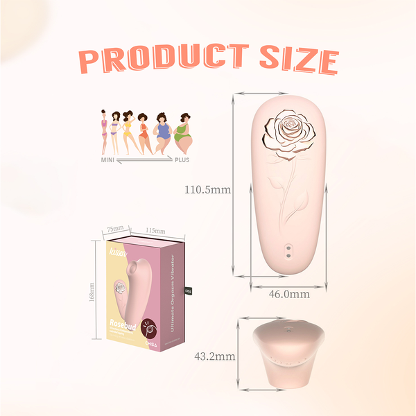 Máy Kích Thích Âm Vật Kissen Rosebud