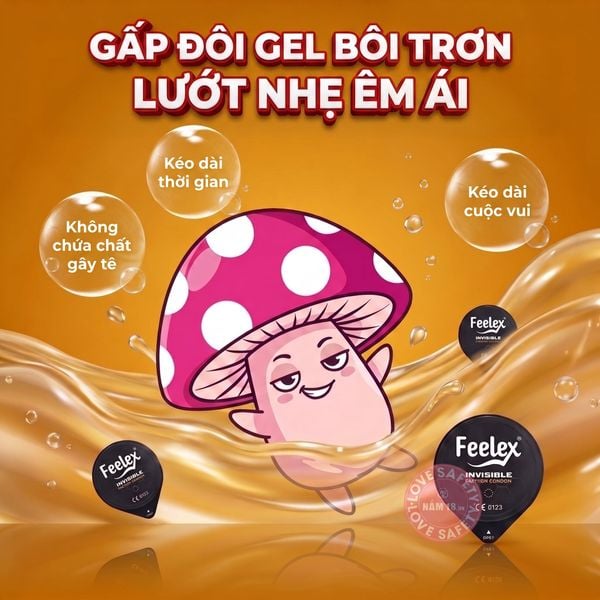  Bao Cao Su Siêu Mỏng Feelex Invisible 