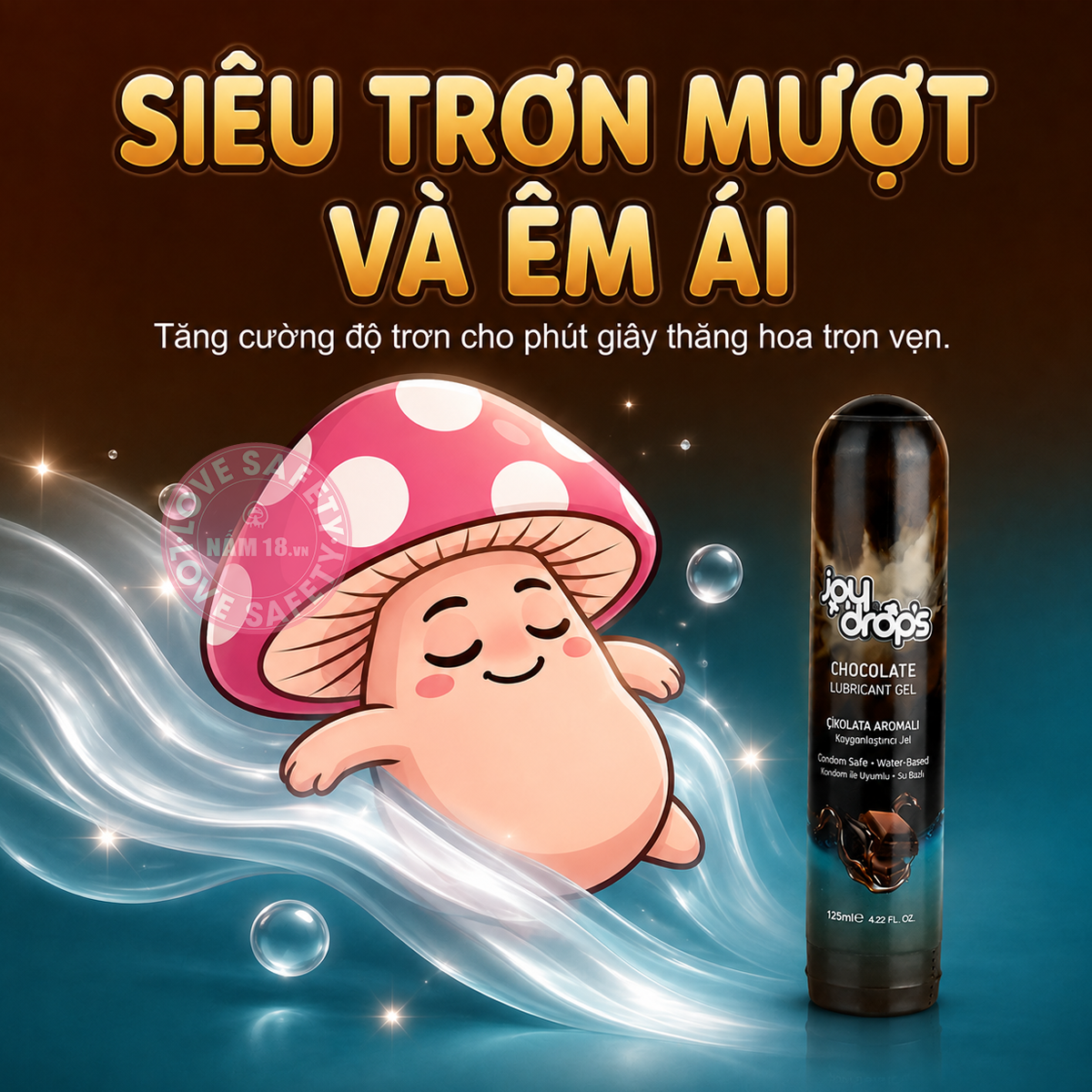  Gel Bôi Trơn Joydrops Hương Chocolate 
