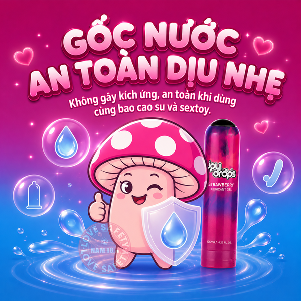  Gel Bôi Trơn Joydrops Hương Dâu 