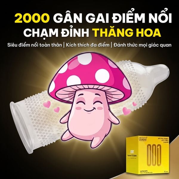 Bao Cao Su Siêu Điểm Nổi Juncai Extra Dots