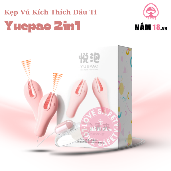  Kẹp Vú Kích Thích Đầu Ti 2in1 Yuepao 
