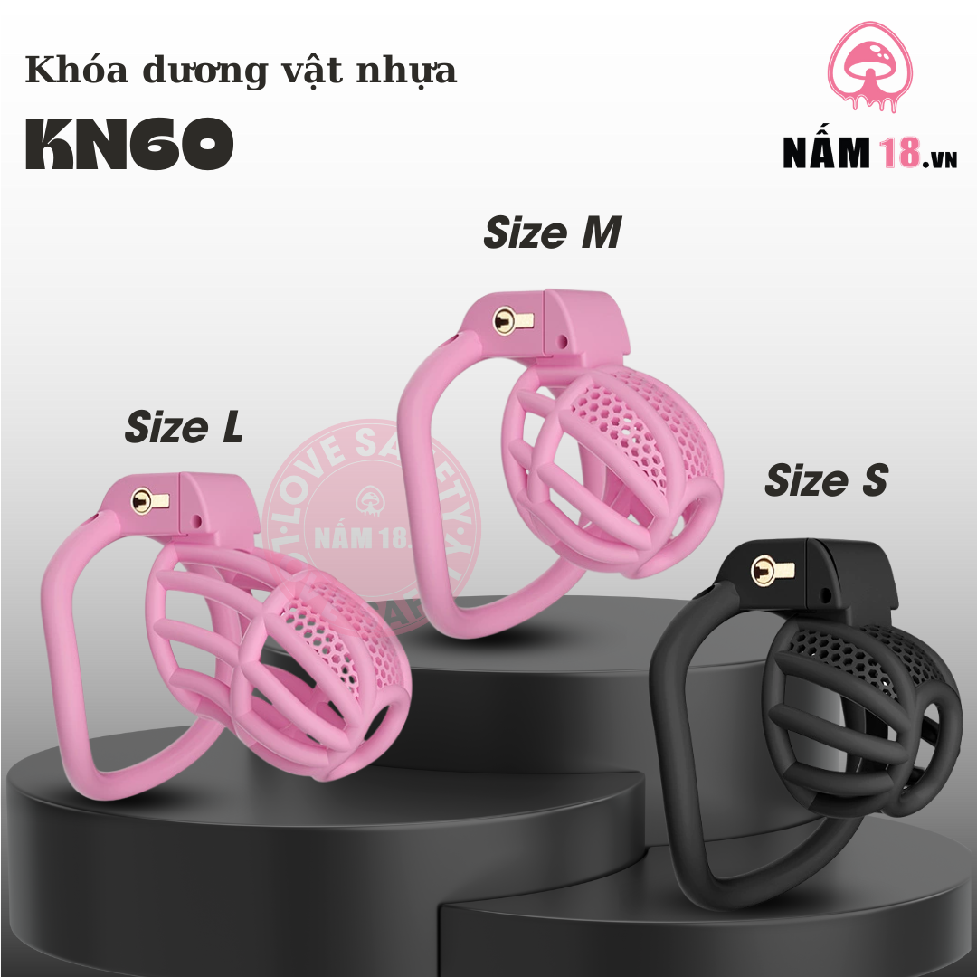  Khóa Dương Vật Nhựa Ổ Khóa Chìm KN60 