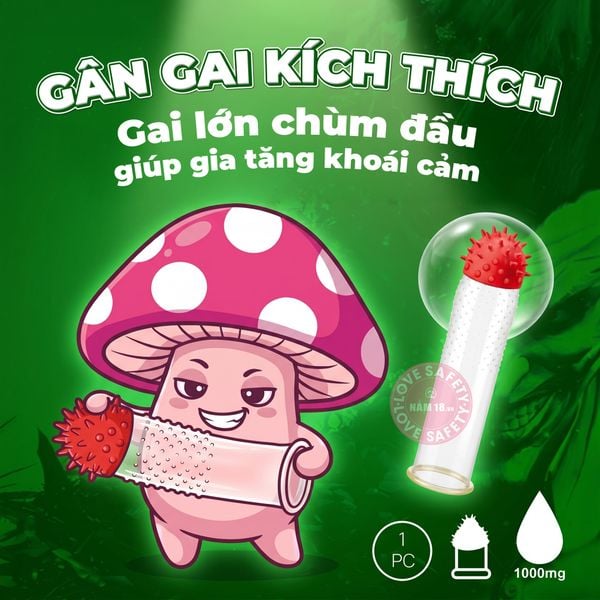 Bao Cao Su Xtoy King Hat Gai Lớn Hương Vani