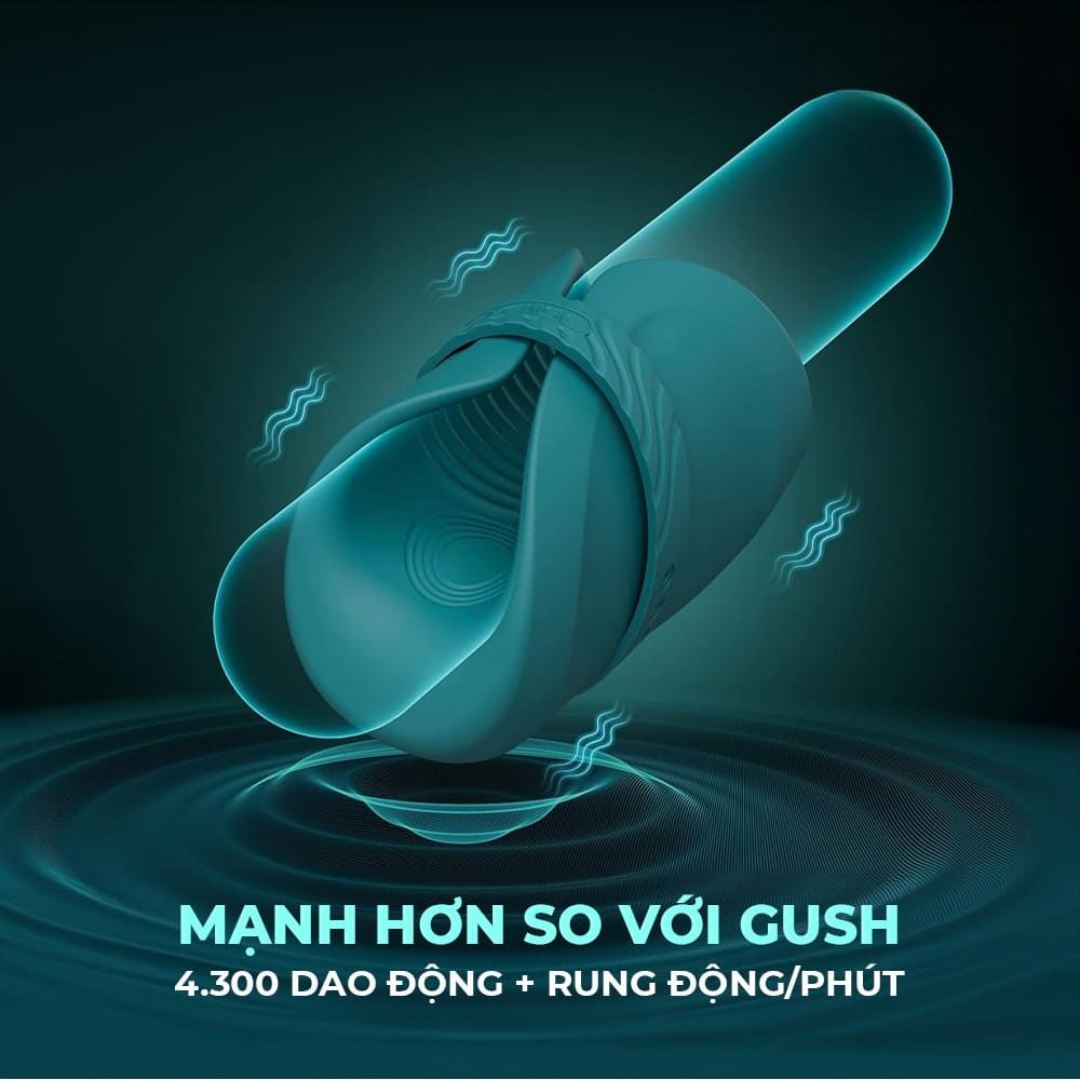  Máy Rung Massage Dương Vật Lovense Gush 2 Điều Khiển App 