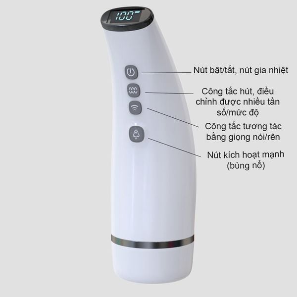 Âm Đạo Giả Ocoo 10 Chế Độ Rung Bú Có Tiếng Rên