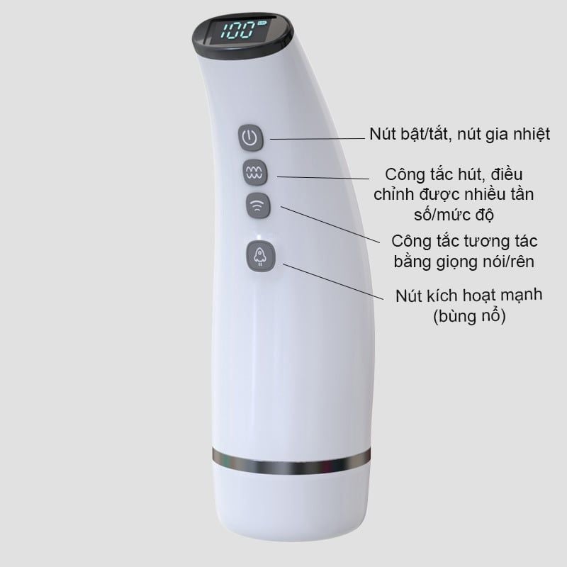  Âm Đạo Giả Ocoo 10 Chế Độ Rung Bú Có Tiếng Rên 