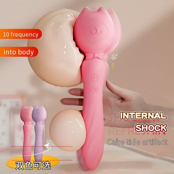 Chày Rung Yunman Double Cat 10 Chế Độ Rung