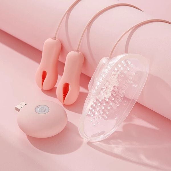  Kẹp Vú Kích Thích Đầu Ti 2in1 Yuepao 