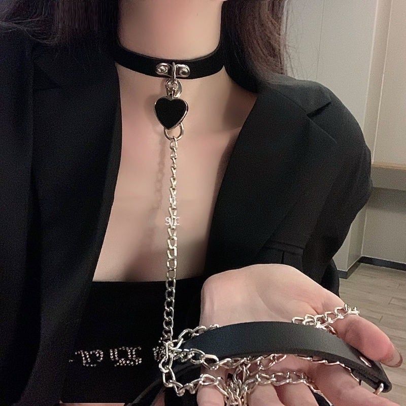  Vòng Cổ Da Heart 