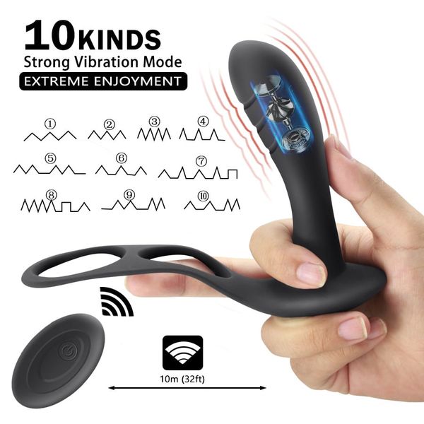 Máy Rung Hậu Môn Prostate Male 10 Chế Độ Rung