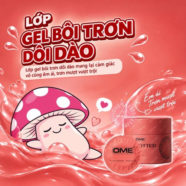 Bao Cao Su Gai Lớn Ome Dotted Hương Bạc Hà