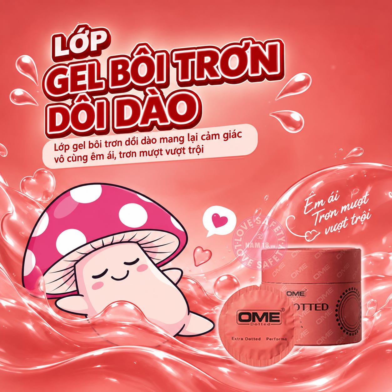  Bao Cao Su Gai Lớn Ome Dotted Hương Bạc Hà 