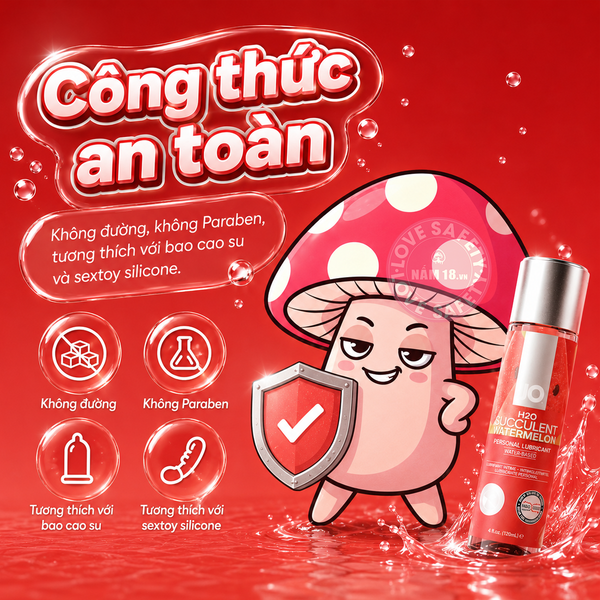  Gel Bôi Trơn Oral Jo H20 Succulent Watermelon 